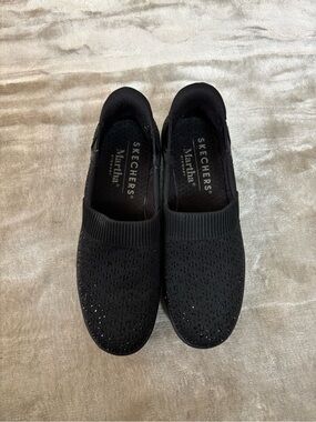 Skechers Martha Stewart Collection Black Slip-On Sneakers